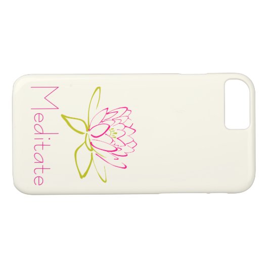 Blume/Wasserlilie Case-Mate iPhone Hülle (Rückseite (Horizontal))