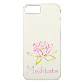 Blume/Wasserlilie Case-Mate iPhone Hülle (Rückseite)