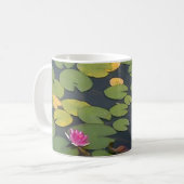 Blume Wasserlilie Kaffeetasse (Vorderseite Links)