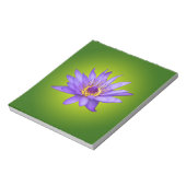 Blume Wasserlilie Wasserbecken Lila Wasser Blüte Notizblock (Rotiert)