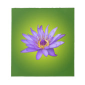 Blume Wasserlilie Wasserbecken Lila Wasser Blüte Notizblock (Vorderseite)