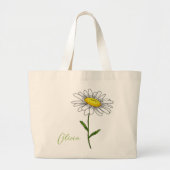 Blume Watercolor Daisy Große Tote Tasche (Vorne)