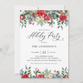 Blume Watercolor Einladung (Vorderseite)