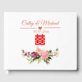 Blume Watercolor Gästebuch (Vorderseite)