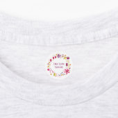 Blume Watercolor Individuelle Name Etiketten (Befestigt)