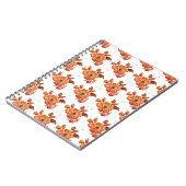 Blume Watercolor orange Notizblock (Linke Seite)