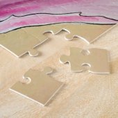 Blume Watercolor Pink Poppe Puzzle (Seite)