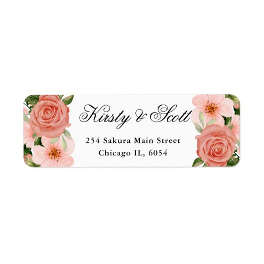 Blume "Watercolor Pink Roses" (Vorne)