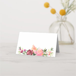 Blume Watercolor Platzkarte