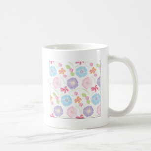 Blume-Watercolor Weichrosa Elegant Kaffeetasse