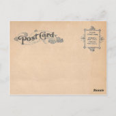 Blume Watering am Geburtstag Vintag reproduzierbar Postkarte (Rückseite)