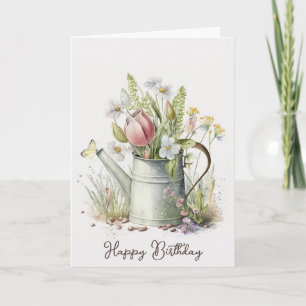 Blume Watering Can Karte