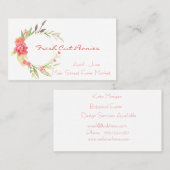Blume Wath Business Card Visitenkarte (Vorne/Hinten)