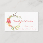 Blume Wath Business Card Visitenkarte (Vorderseite)