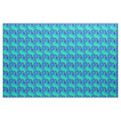 Blume & Waves-Muster der 1960er Jahre Stoff (Yard (91,4 cm))