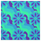 Blume & Waves-Muster der 1960er Jahre Stoff (Muster)