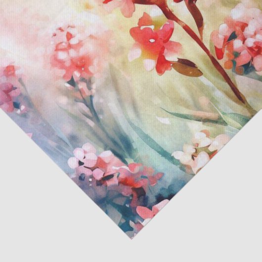 Blume-Waxblume (A) Wasserfarbe Seidenpapier (Ausschnitt)