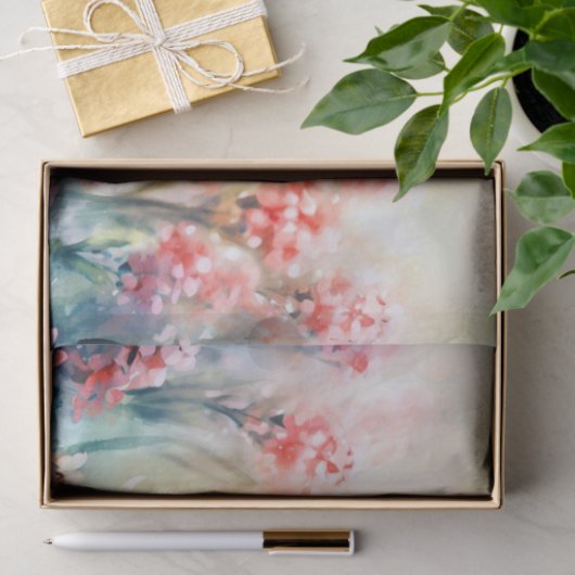 Blume-Waxblume (A) Wasserfarbe Seidenpapier (Geschenk)