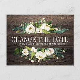 Blume WEDD AUS Holz ÄNDERN DAS DATUM DER VERSCHIED Ankündigungspostkarte