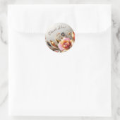 Blume Wedding Envelope/Geschenk Danke Stickers (Tasche)