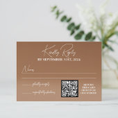 Blume Wedding RSVP Card Karte (Stehend Vorderseite)