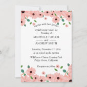 Blume Wedding Vector Einladung (Vorderseite)