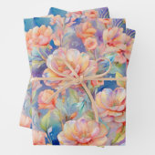 Blume Weiche Pastellfarben Geschenkpapier Set (Beispiel)