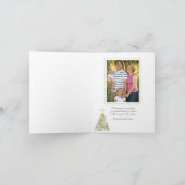 Blume Weihnachtsbaum Familienfoto-Kartenvorlage Feiertagskarte (Innenseite)