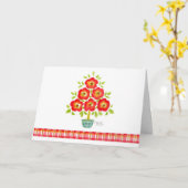 Blume Weihnachtsbaum Grußkarten Karte (Gelbe Blume)