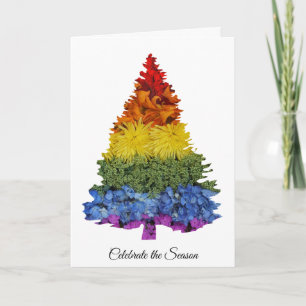 Blume Weihnachtsbaum Weihnachtsgrüße Karte