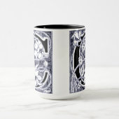 Blume Weinbrief 'C' in blau - Tasse (Zentrum)