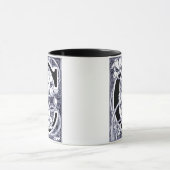 Blume Weinbrief 'C' in blau - Tasse (Zentrum)