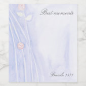 Blume Weinetikett (Einzelnes Label)