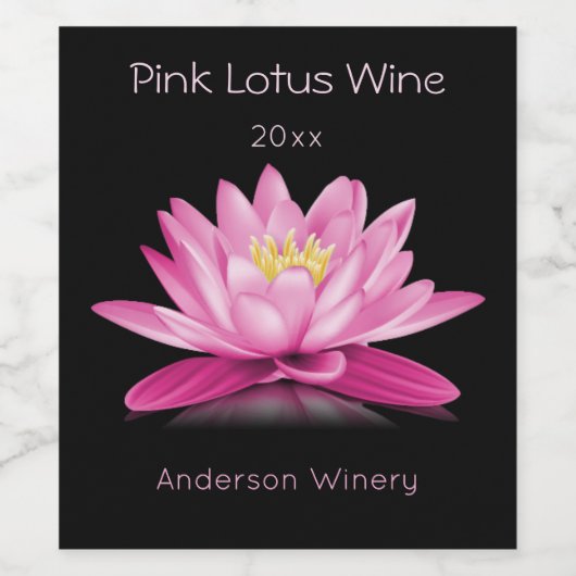 Blume Weinetikett (Einzelnes Label)