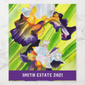 Blume Weinetikett (Einzelnes Label)