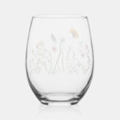 Blume Weinglas Ohne Stiel (Rückseite)