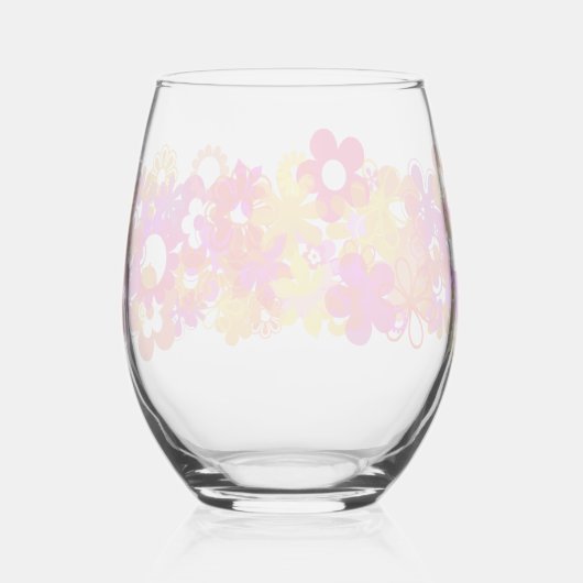 Blume Weinglas Ohne Stiel (Rückseite)