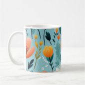 Blume, weiß, pfirsichfarben, gelb, kaffeetasse (Links)