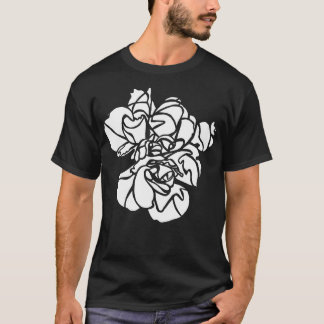 Blume Weißer Hibiskus Pflanze T-Shirt