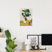 Blume, Weißvase, nach Matisse Poster (Heimbüro)