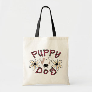 Blume Welpen Hunde T - Shirt und Geschenke Tragetasche