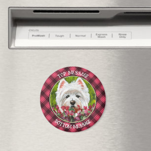 Blume Westie und Pink Magnet