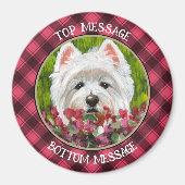 Blume Westie und Pink Magnet (Vorne)