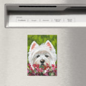Blume Westie und Pink Magnet (In Situ (Geschirrspüler))