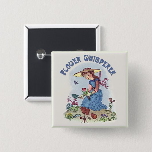 Blume Whisperer Button (Vorne & Hinten)