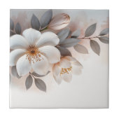 Blume White Blush 3 D Fliese (Vorderseite)