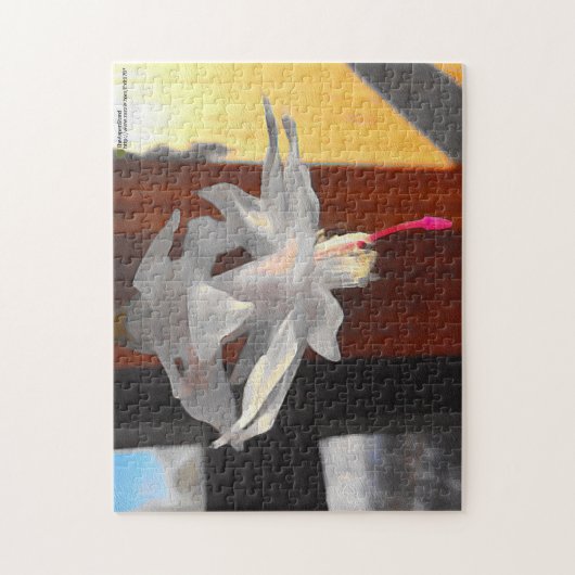 Blume White Cactus Puzzle (Vertikal)