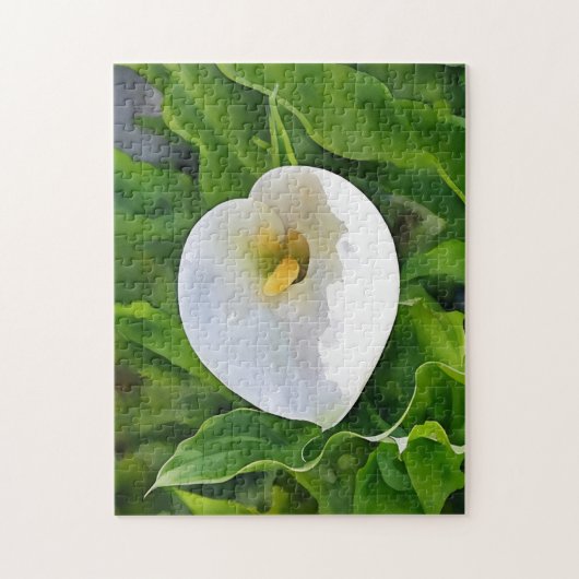 Blume White Calla Lily Puzzle (Vertikal)