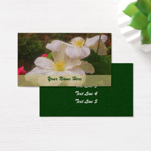 Blume White Clematis Art (Schreibtisch)