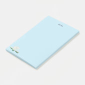 Blume White Lotus Personalisiert Post-it Klebezettel (angewinkelt)